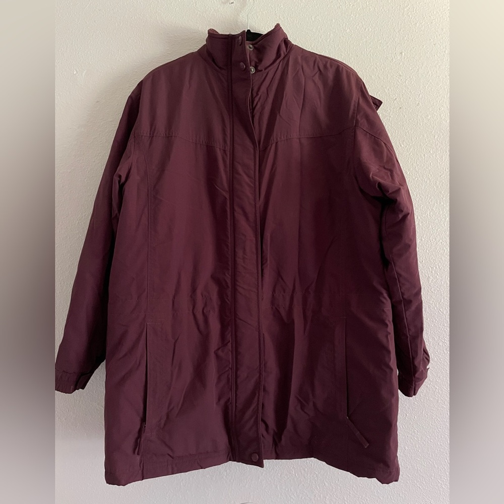 VTG L.L Bean Fleece Lined Winter Snow Puffer Coat Jacket L 90s Retro